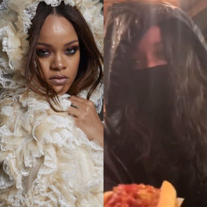 rihanna dons a full face veil to hide her identity rihanna dons a full face veil to hide her identity