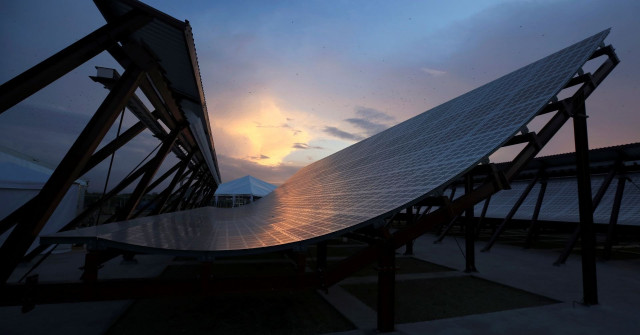 a view of the leolabs costa rica space radar an s band phased array designed to detect and track small space objects in low earth orbit in filadelfia costa rica april 21 2021 photo reuters