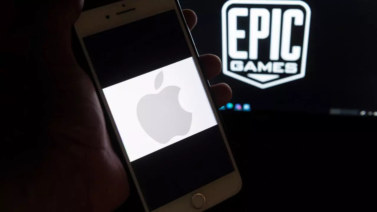 apple s app store    the only way software apps can get onto iphones or other apple mobile devices    is at the heart of a trial with epic games opening in a federal court across the bay from san francisco photo afp