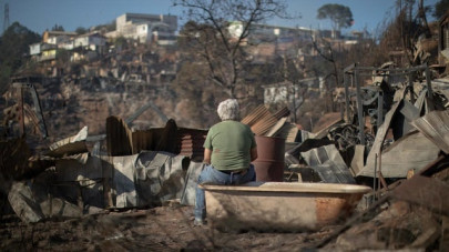 families homeless over christmas after forest fire in chilean port