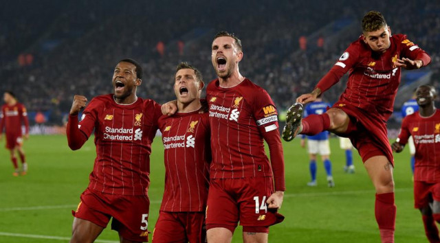 reds also have a game in hand over leicester and seem destined to finally end a 30 year wait to win the title photo afp reds also have a game in hand over leicester and seem destined to finally end a 30 year wait to win the title photo afp