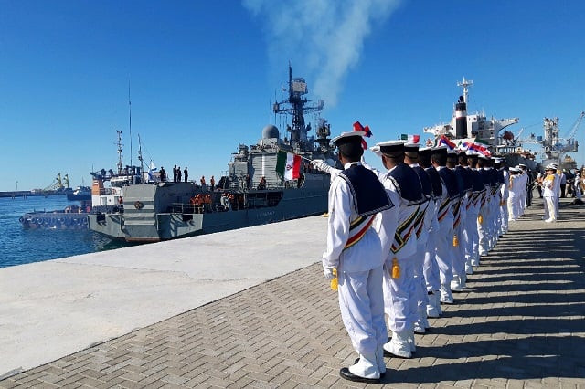 a handout photo shows iranian seamen saluting the russian navy neustrashimyy class frigate quot yaroslav mudry quot while moored at chabahar on the gulf of oman photo afp a handout photo shows iranian seamen saluting the russian navy neustrashimyy class frigate quot yaroslav mudry quot while moored at chabahar on the gulf of oman photo afp