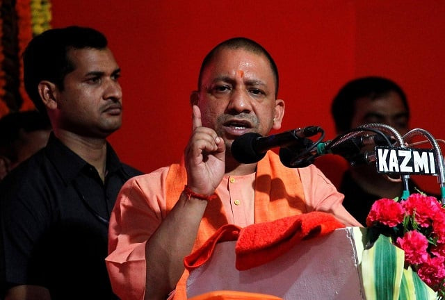 yogi adityanath chief minister uttar pradesh addresses audience in allahabad india june 4 2017 photo reuters yogi adityanath chief minister uttar pradesh addresses audience in allahabad india june 4 2017 photo reuters