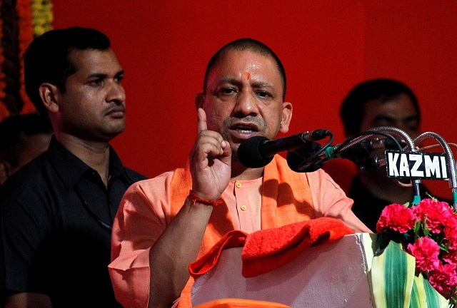 yogi adityanath chief minister uttar pradesh addresses audience in allahabad india june 4 2017 photo reuters