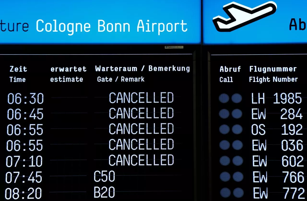 stranded passengers were offered train tickets or given a seat on flights operated by other lufthansa airlines photo reuters stranded passengers were offered train tickets or given a seat on flights operated by other lufthansa airlines photo reuters