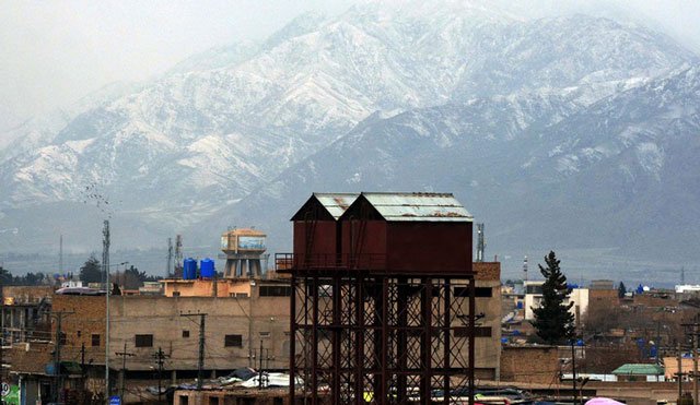 a view of snow capped mountain in quetta photo inp