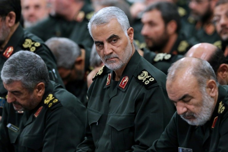 maj gen qaseem soleimani center photo afp