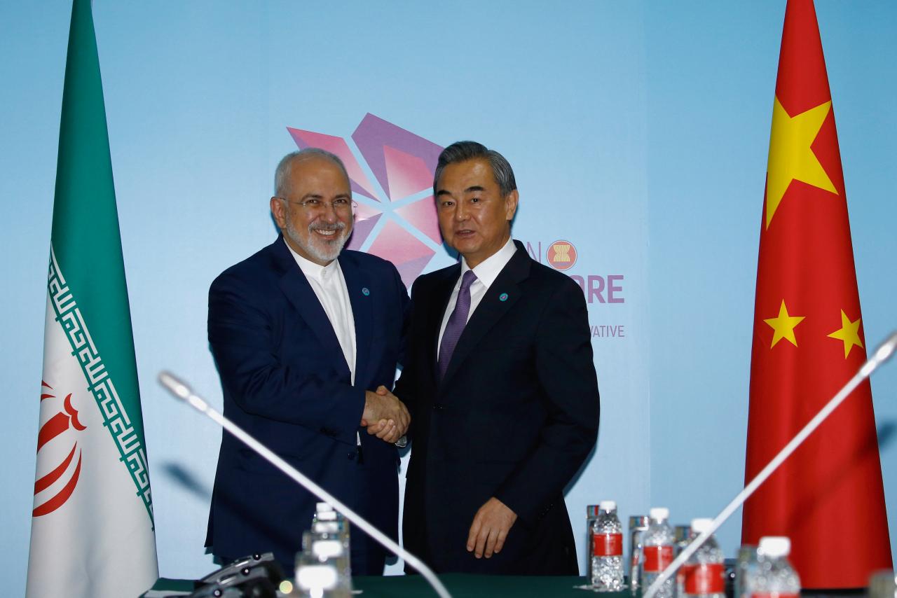 a file photo of chinese and iranian foreign ministers photo reuters