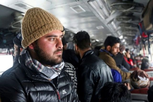 every day the train to kashmir s remote cyber oasis banihal is packed as people travel for hours to get online in the disputed region where internet has been cut for five months photo afp