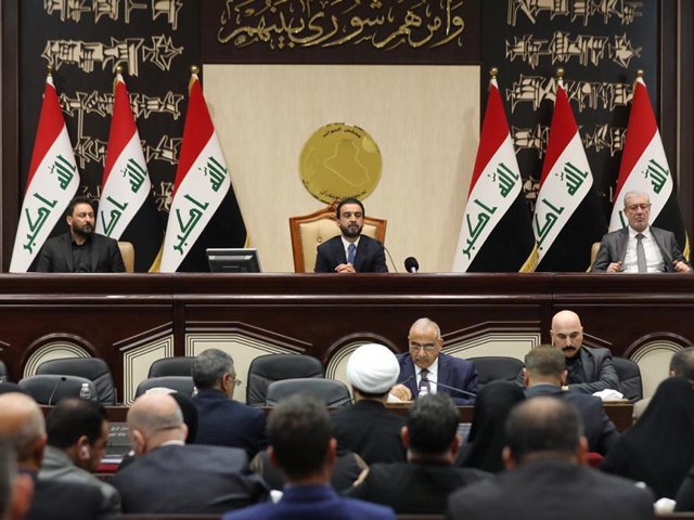 members of the iraqi parliament are seen at the parliament in baghdad iraq january 5 2020 photo reuters