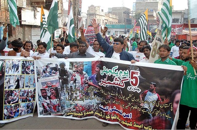 activists participate in kashmir rally to condemn the indian atrocities in occupied kashmir in hyderabad representational image photo app