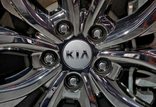 the logo of kia motors is seen on a wheel of its carnival car at the india auto expo 2020 in greater noida india february 5 2020 photo reuters the logo of kia motors is seen on a wheel of its carnival car at the india auto expo 2020 in greater noida india february 5 2020 photo reuters