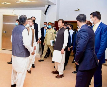 pm imran visits citizen club at f 9 park in islamabad
