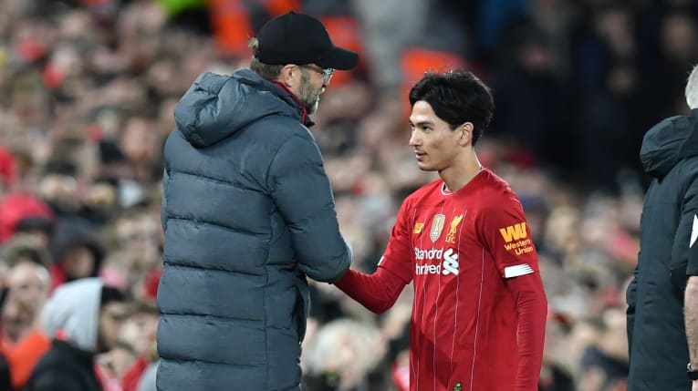 24 year old signed for 7 25 million from salzburg was part of a much changed reds line up at anfield photo afp