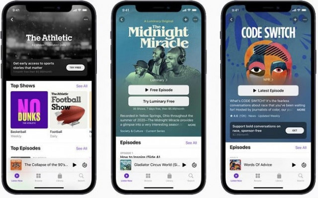 apple goes to battle with spotify in premium podcast push apple goes to battle with spotify in premium podcast push