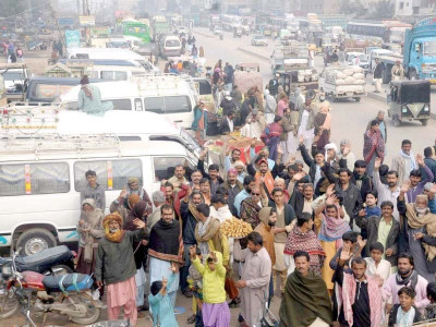 transporters across country observe strike