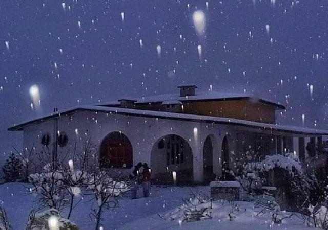 a view of the snow pouring down in waziristan photo express