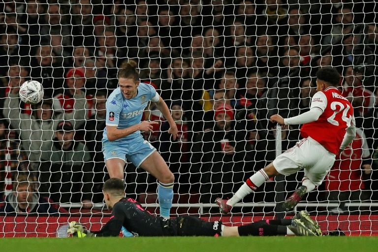 arteta annoyed as jekyll and hyde arsenal edge past leeds one goal was enough to secure the gunners a fourth round trip to bournemouth photo afp