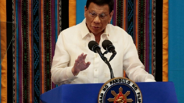 philippine president rodrigo duterte gestures during his fourth state of the nation address at the philippine congress in quezon city metro manila philippines photo reuters