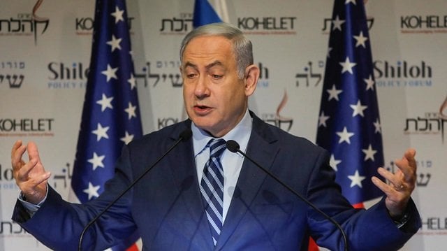 netanyahu warns of resounding blow if iran attacks israel