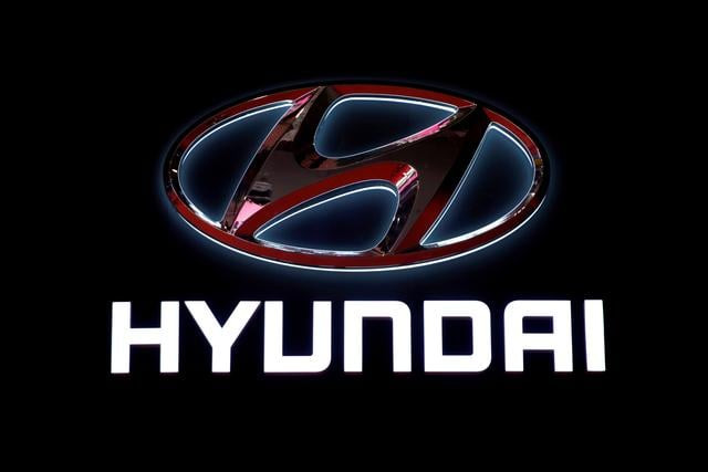 the logo of hyundai motor is pictured at the second media day for the shanghai auto show in shanghai china april 17 2019 photo reuters the logo of hyundai motor is pictured at the second media day for the shanghai auto show in shanghai china april 17 2019 photo reuters
