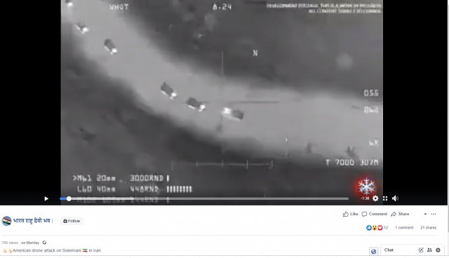 fact check footage showing iran s top general s killing taken from a video game