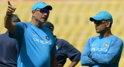 dhoni may quit odis shastri dhoni may quit odis shastri
