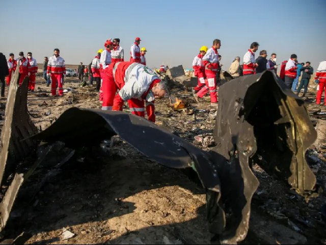 crash happened after tehran launched missiles at us forces in iraq in response to the killing of a top iranian general photo afp