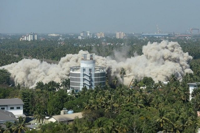 the inhabitants of the razed apartment blocks in the well off maradu district of kochi city had bought their 343 flats in good faith and now face a lengthy legal fight to recoup their money photo afp