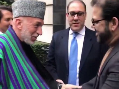 ex afghan president hamid karzai meets ailing nawaz sharif in london ex afghan president hamid karzai meets ailing nawaz sharif in london
