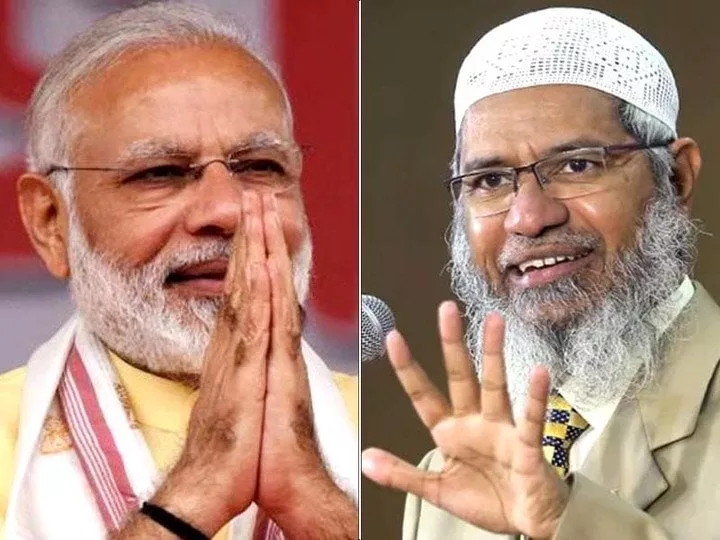 file photo of indian pm narendra modi left and zakir naik right file photo of indian pm narendra modi left and zakir naik right