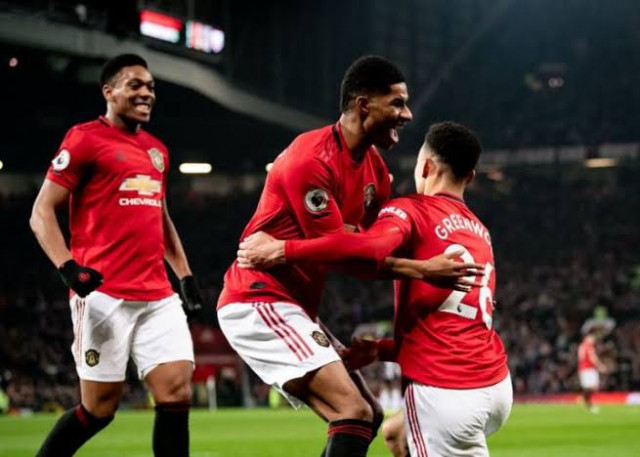 anthony martial and impressive teenager mason greenwood were also on the mark of goals photo afp anthony martial and impressive teenager mason greenwood were also on the mark of goals photo afp