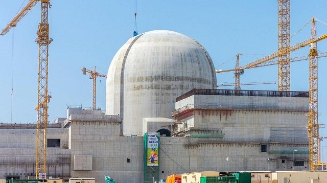 first of four nuclear reactors at barakah plant was due to come online in late 2017 but was delayed several times photo afp