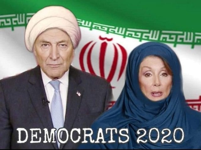 a photoshopped picture depicting pelosi in a hijab and schumer wearing a turban photo courtesy twitter d0wn under a photoshopped picture depicting pelosi in a hijab and schumer wearing a turban photo courtesy twitter d0wn under