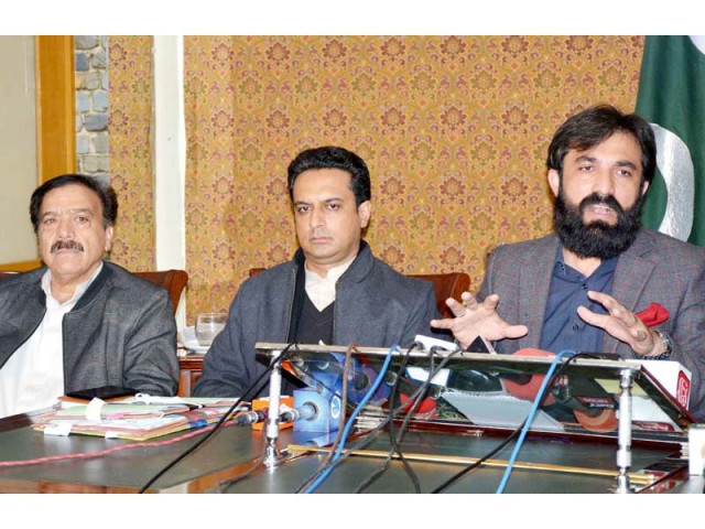 quetta deputy commissioner aurangzaib badini addresses a press conference in the provincial capital photo inp quetta deputy commissioner aurangzaib badini addresses a press conference in the provincial capital photo inp