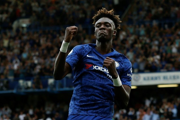 abraham notched his 13th league goal of the season to put chelsea two up against the clarets in a dominant display photo afp