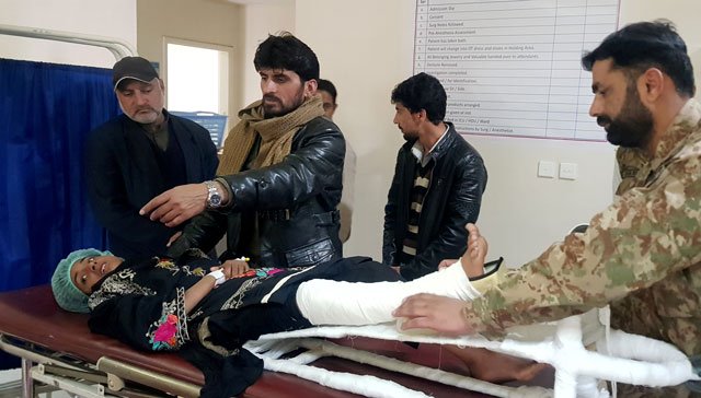 samina 12 who was rescued after heavy snowfall and avalanches in bakwali village in neelum valley near line of control loc receives first aid at a hospital in muzaffarabad on wednesday photo reuters