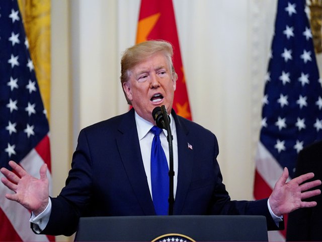 trump speaks prior to signing quot phase one quot of the us china trade agreement in the east room of the white house in washington on january 15 2020 photo reuters