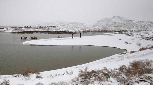 people visit the snow covered hanna lake after a snowfall on the outskirts of quetta photo reuters people visit the snow covered hanna lake after a snowfall on the outskirts of quetta photo reuters