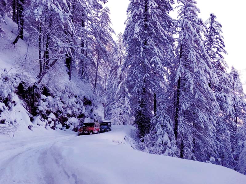 tourists on their way to the snow capped shogaran in kaghan valley photo express