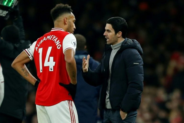 former borussia dortmund player has scored 14 of the gunner s 29 premier league goals this season photo afp former borussia dortmund player has scored 14 of the gunner s 29 premier league goals this season photo afp