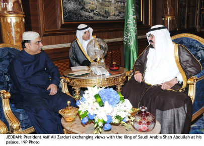 zardari meets saudi king pakistan supports political stability in the middle east