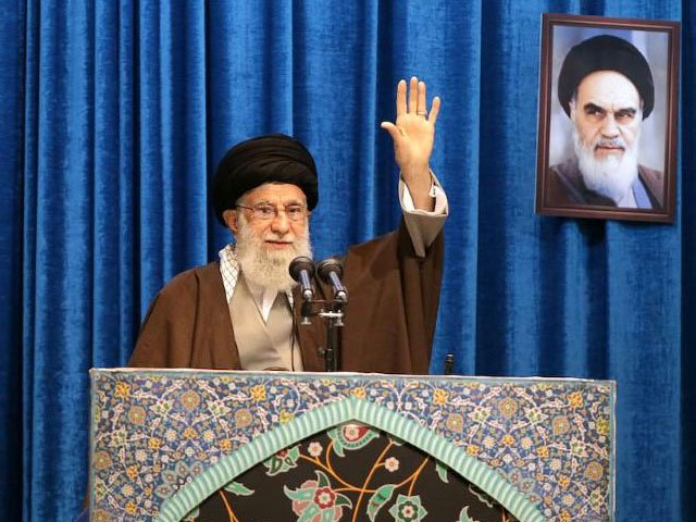 ayatollah ali khamenei says iran s elite guards can take their fight beyond iran s borders photo reuters