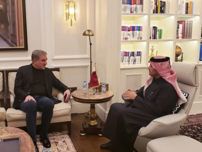 fm qureshi discusses afghan peace me tensions with qatari counterpart fm qureshi discusses afghan peace me tensions with qatari counterpart