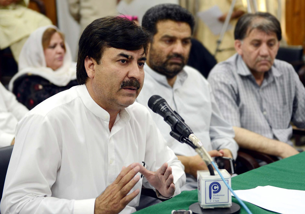 k p minister shaukat yousafzai photo ppi file