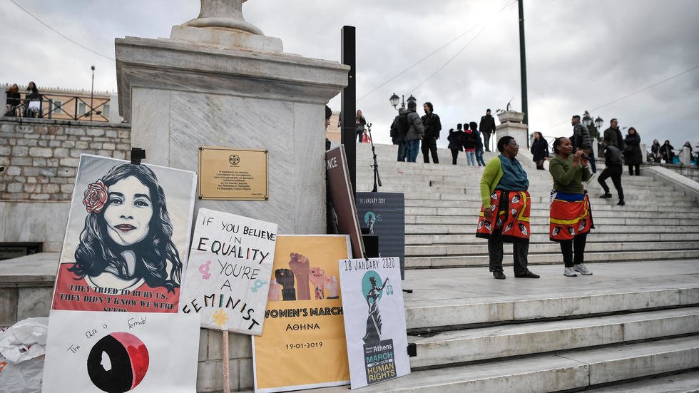 the 20 year old greek and the 21 year old albanian allegedly lured the university student to a holiday house on the island of rhodes and when she refused their sexual advances they raped and hit her savagely inflicting serious injuries photo afp