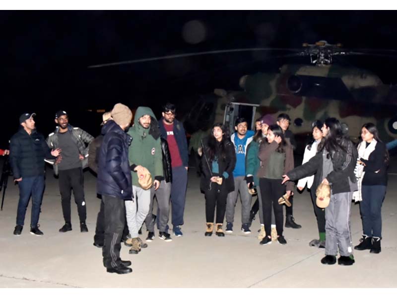 helicopter rescue operation carried out on the directives of general qamar javed bajwa photo ispr