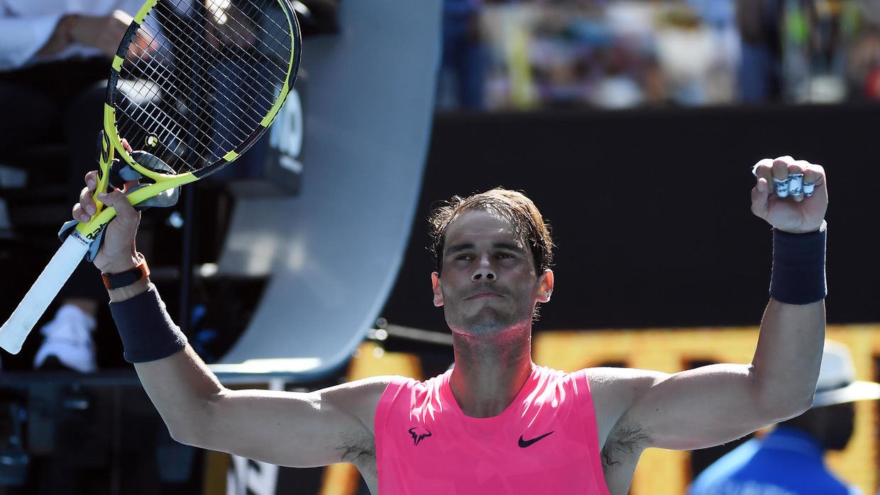 spaniard was in imperious form to sweep past a bolivian making his australian open debut 6 2 6 3 6 0 photo afp