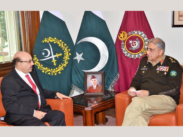 army chief reassures ajk president of full military support to kashmir cause