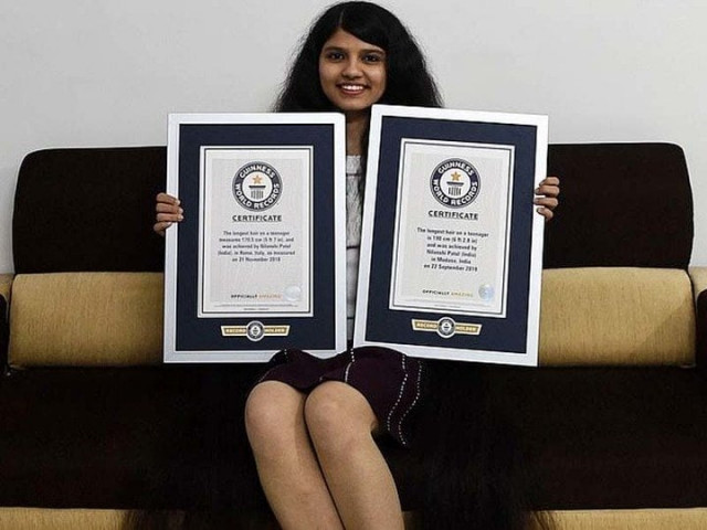 nilanshi patel bags guinness world record after she stopping getting her tresses cut following bad experience at salon photo afp nilanshi patel bags guinness world record after she stopping getting her tresses cut following bad experience at salon photo afp